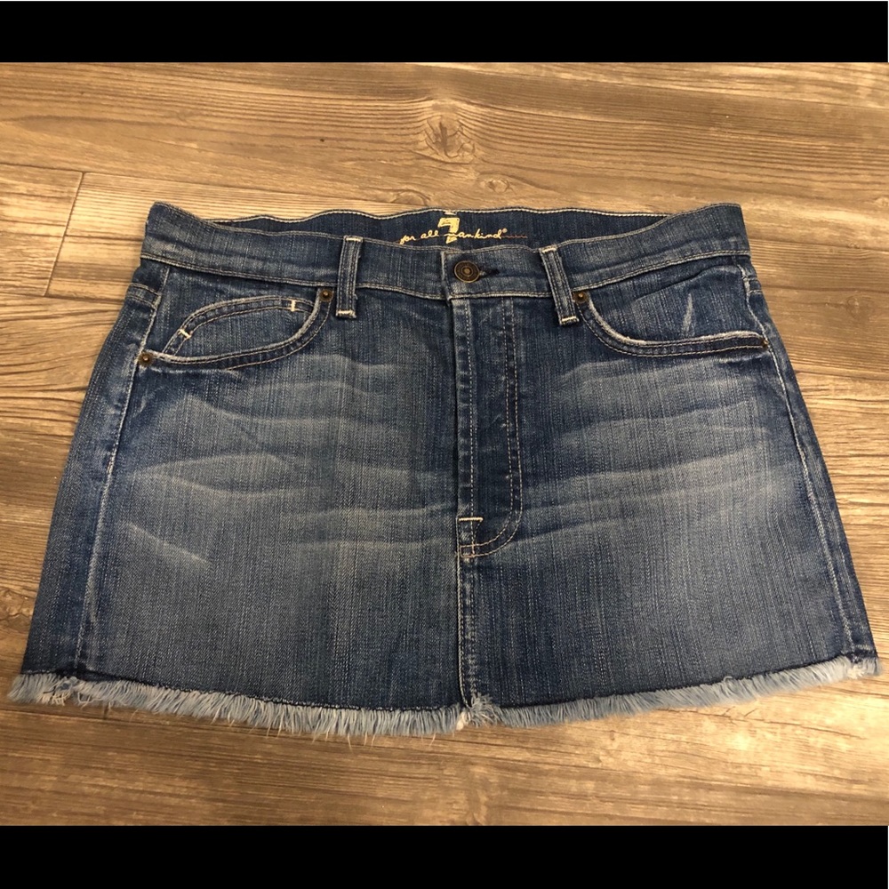 NWOT 7 for all mankind skirt with colorful pocket